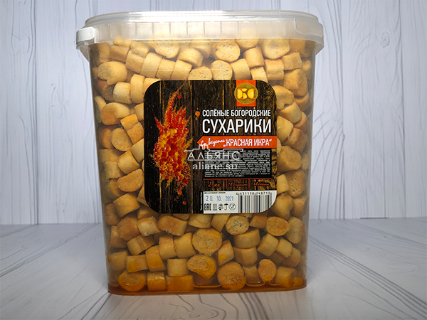 Сухарики с красной икрой в Ликино-Дулево