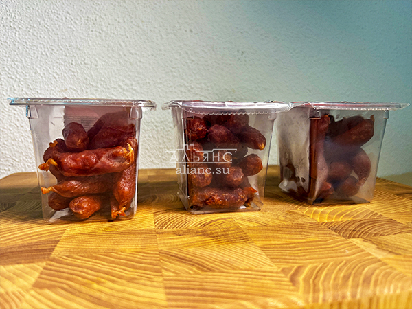 Колбаски МИНИ со вкусом аджики с/к (100 гр) в Ликино-Дулево