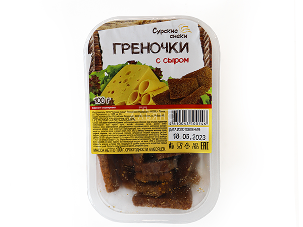 Сурские гренки со вкусом Сыра (100 гр) в Ликино-Дулево
