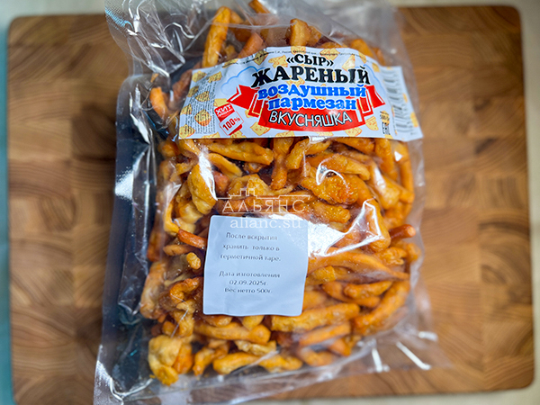 Жареный сыр "ВКУСНЯШКА" со вкусом пармезан (500 гр) в Ликино-Дулево