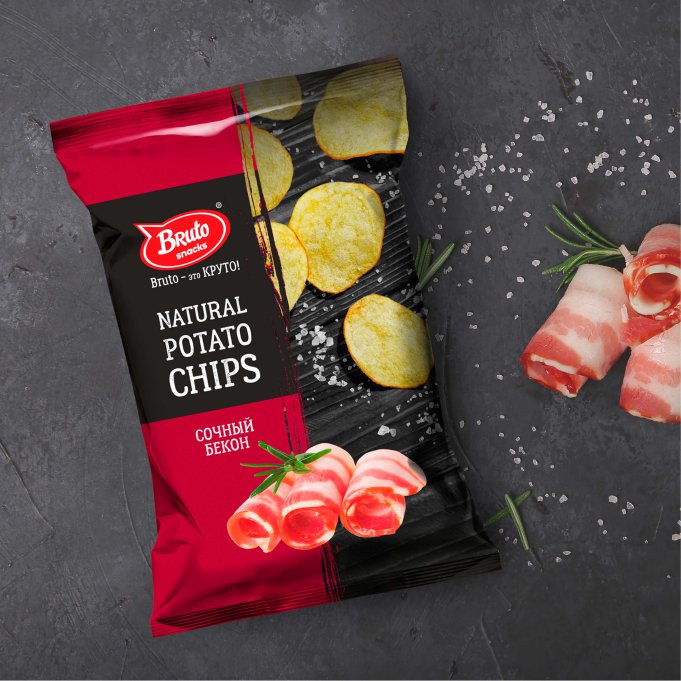 Картофель «Бруто» со вкусом бекона 70 гр. в Ликино-Дулево